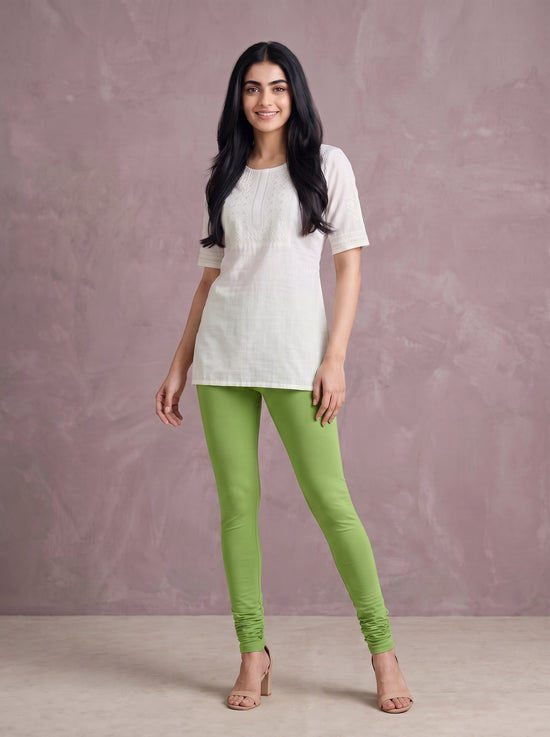 QT -  Churidar Leggings - Olive Green