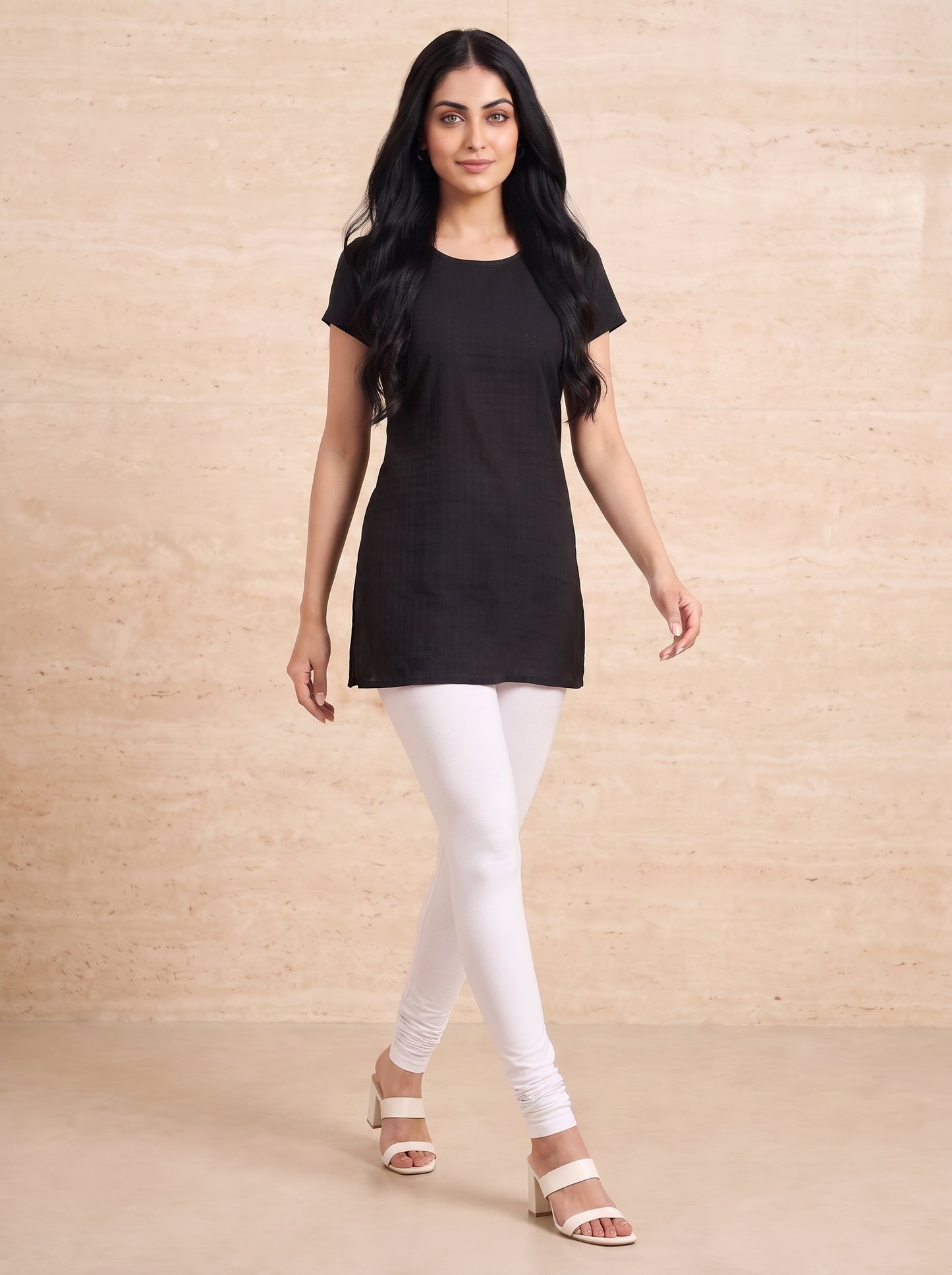 QT -  Churidar Leggings - White