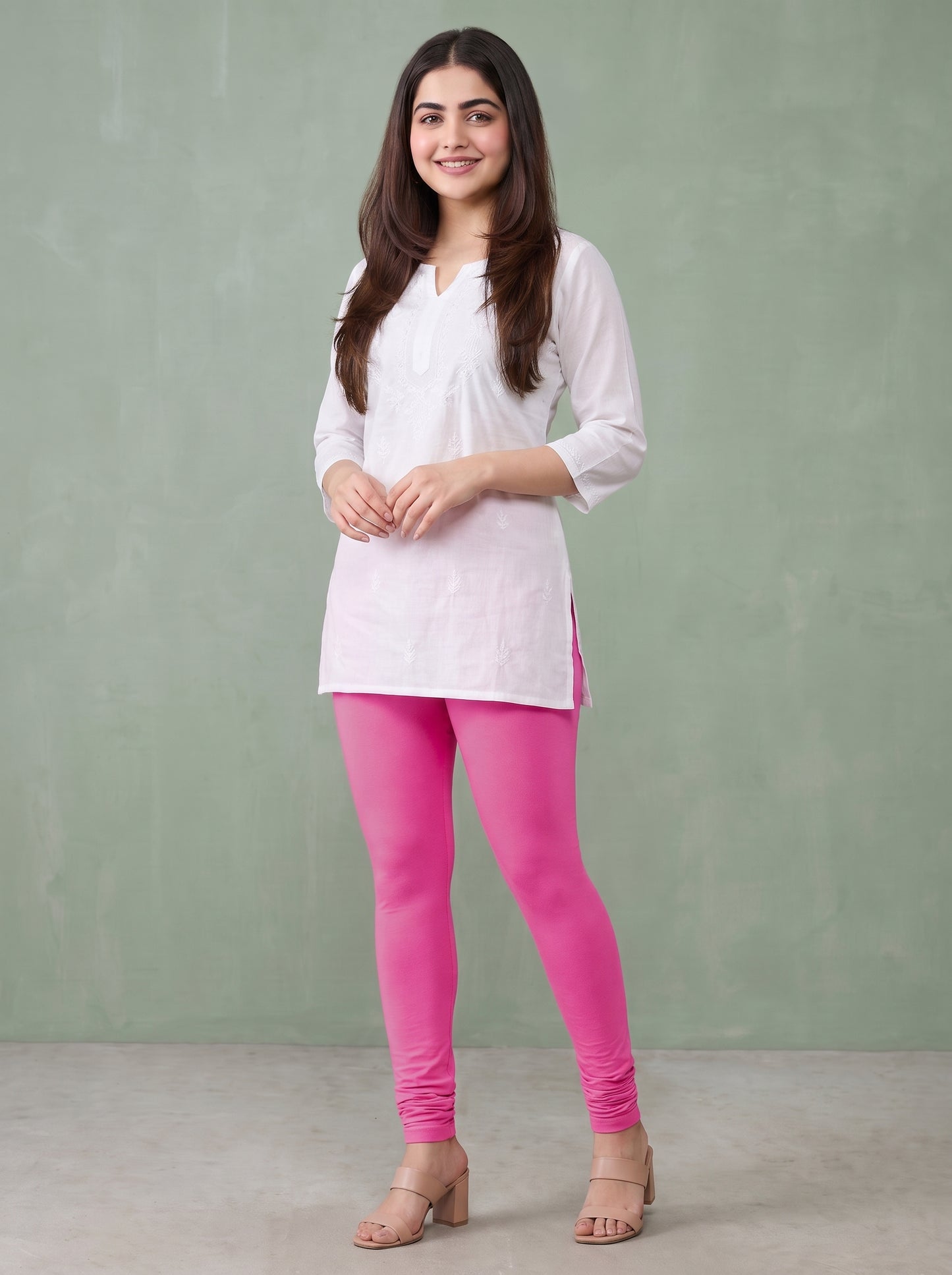 QT -  Churidar Leggings - Pink