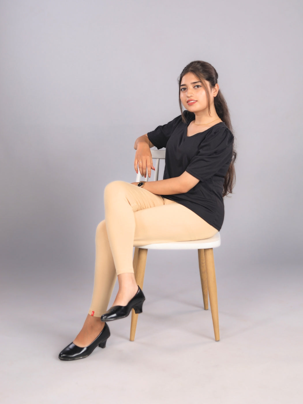 EMI - Ankle Length Livaeco™ Viscose Leggings - Beige