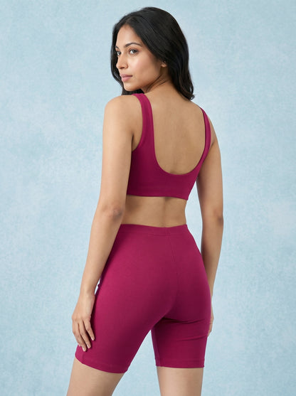 EMI -  High-Rise Livaeco™ Viscose Comfort Shorts – Fuchsia