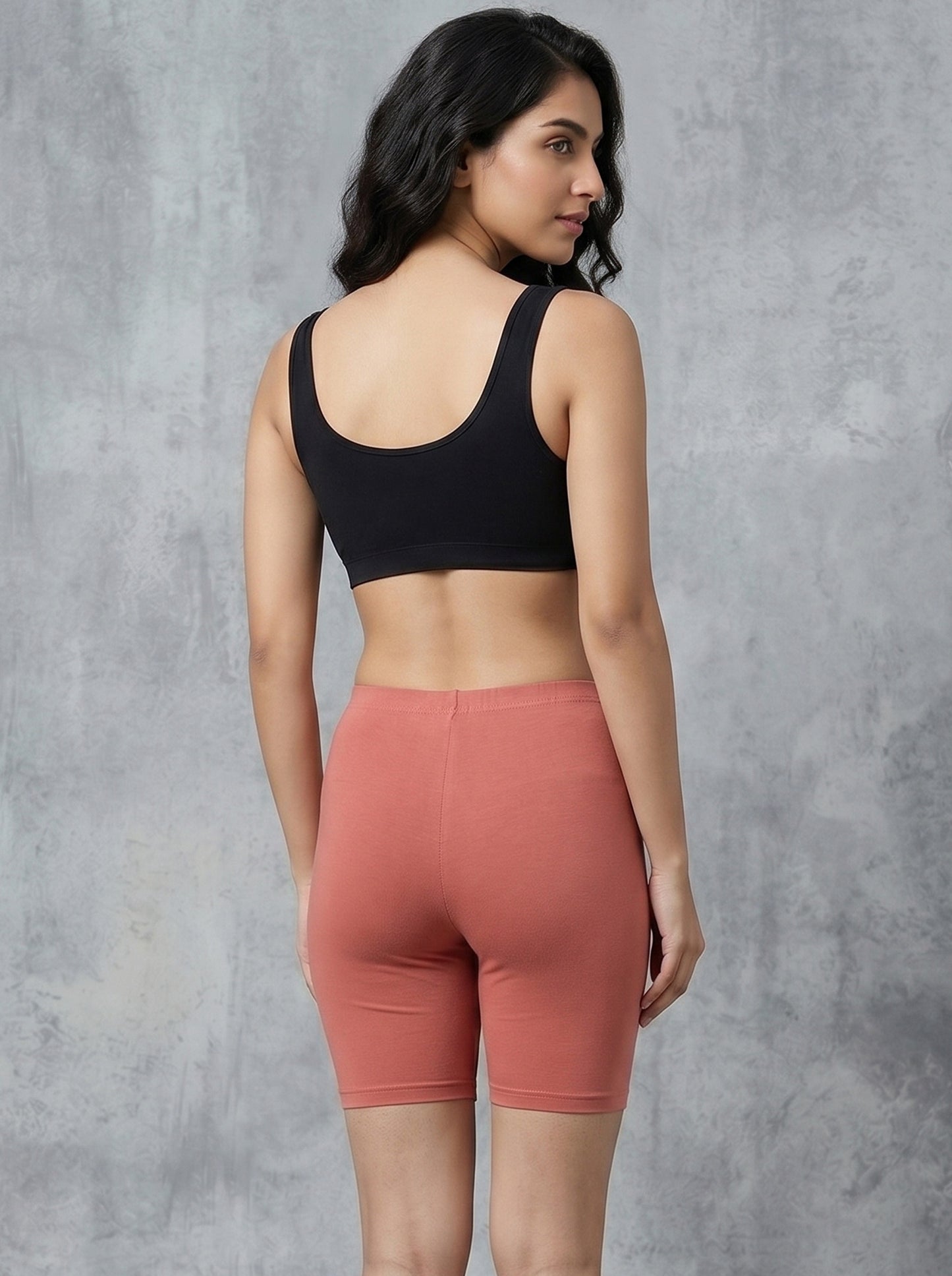 EMI -  High-Rise Livaeco™ Viscose Comfort Shorts – Sugar Coral
