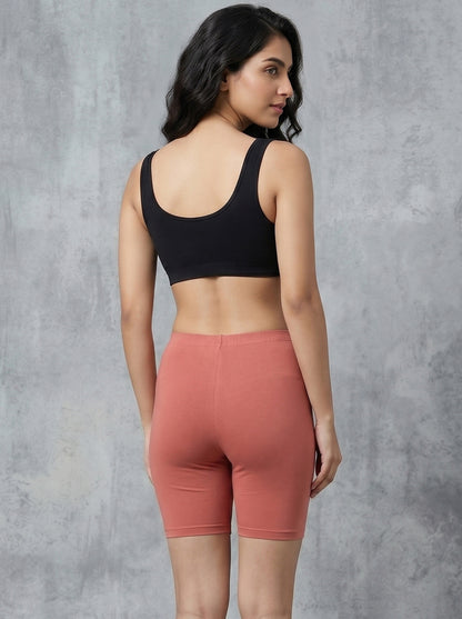 EMI -  High-Rise Livaeco™ Viscose Comfort Shorts – Sugar Coral