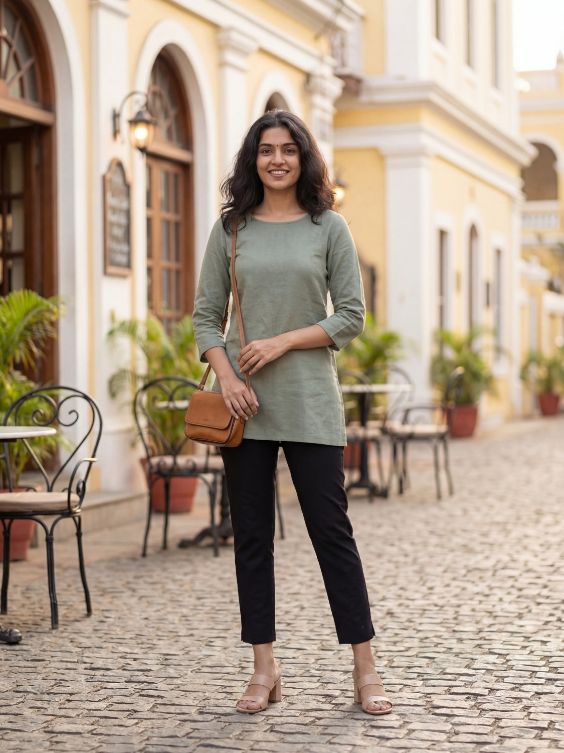 EMI Summer Kurti Pants - Black Color