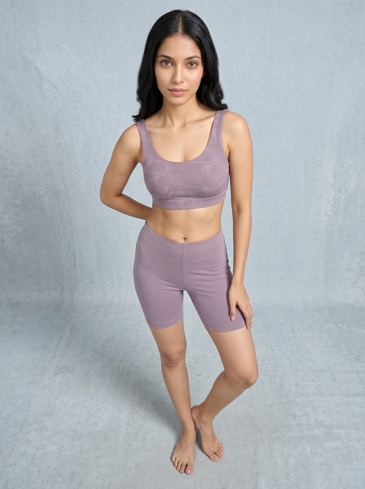 EMI -  High-Rise Livaeco™ Viscose Comfort Shorts – Lavender