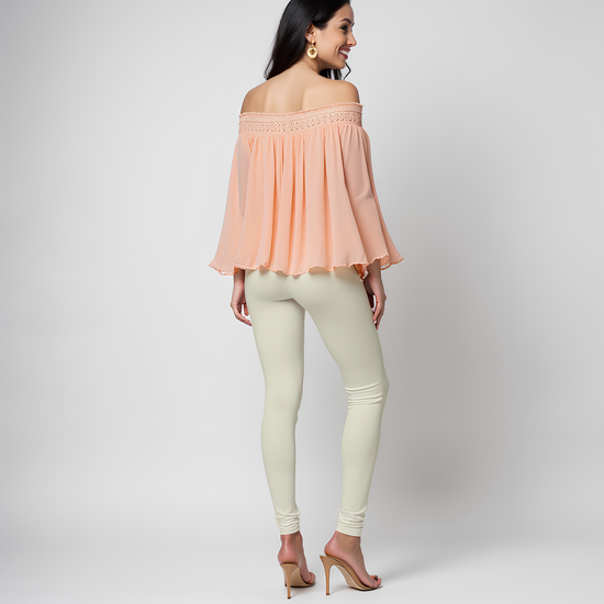 EMI -  Churidar Livaeco™ Viscose Leggings - Half White