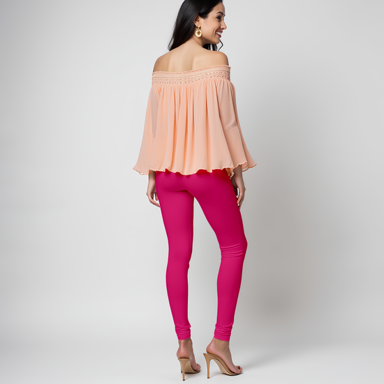 EMI -  Churidar Livaeco™ Viscose Leggings - Fuchsia