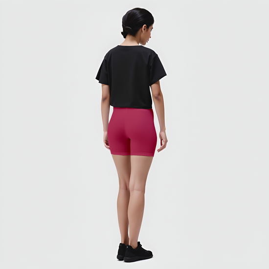 EMI -  High-Rise Livaeco™ Viscose Comfort Shorts – Fuchsia