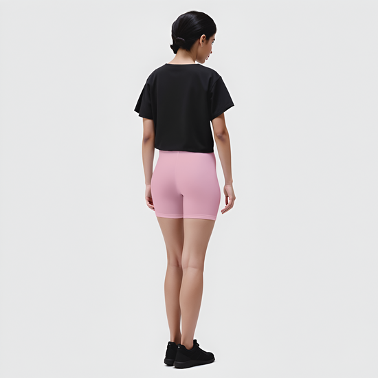 EMI -  High-Rise Livaeco™ Viscose Comfort Shorts – Pink