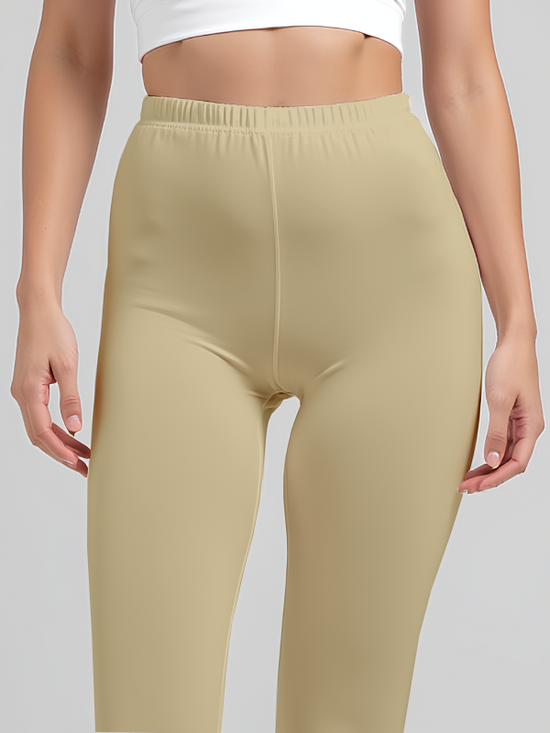 EMI - Ankle Length Livaeco™ Viscose Leggings - Beige
