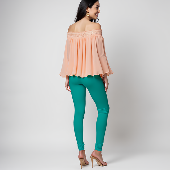 EMI -  Churidar Livaeco™ Viscose Leggings - peacock blue