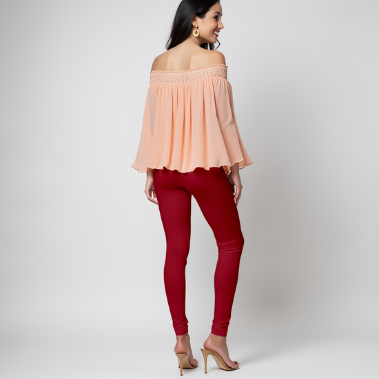 EMI -  Churidar Livaeco™ Viscose Leggings - Scarlet