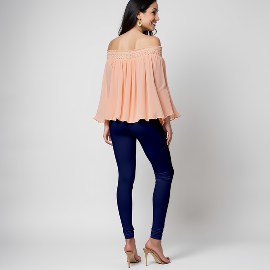 EMI -  Churidar Livaeco™ Viscose Leggings - Navy