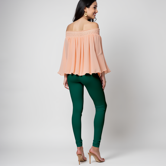 EMI -  Churidar Livaeco™ Viscose Leggings - Bottle Green