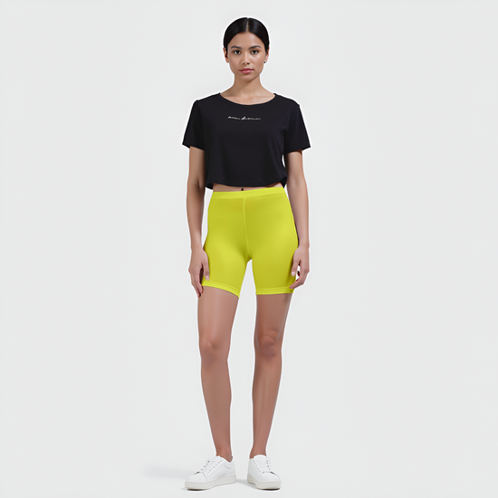 EMI -  High-Rise Livaeco™ Viscose Comfort Shorts – Butter Cup
