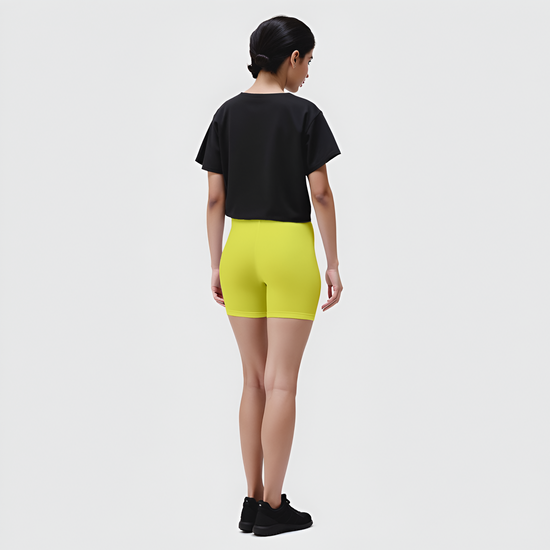 EMI -  High-Rise Livaeco™ Viscose Comfort Shorts – Butter Cup