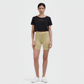 EMI -  High-Rise Livaeco™ Viscose Comfort Shorts – Beige
