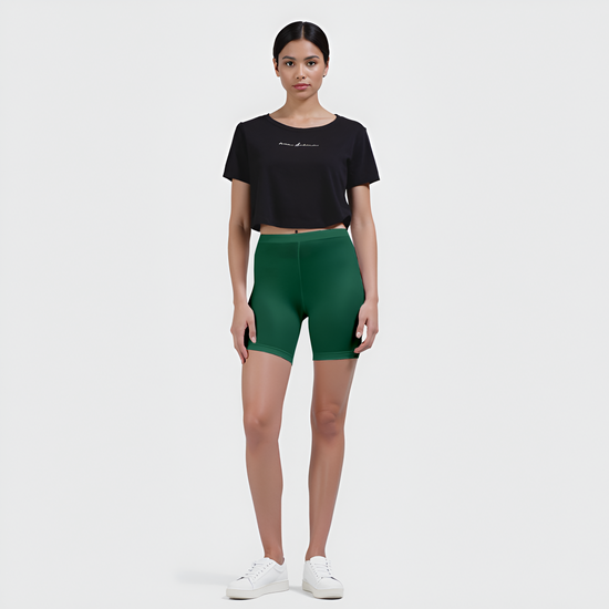 EMI -  High-Rise Livaeco™ Viscose Comfort Shorts – Bottle Green