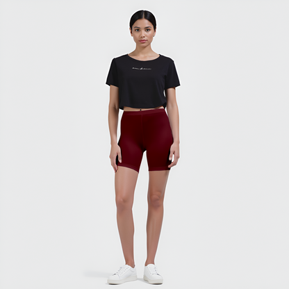 EMI -  High-Rise Livaeco™ Viscose Comfort Shorts – French wine