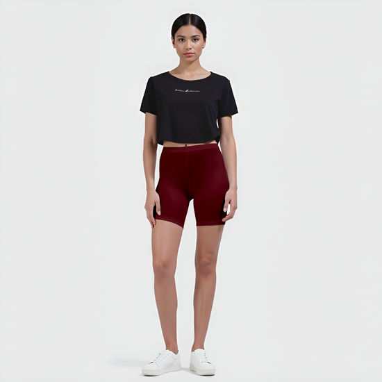 EMI -  High-Rise Livaeco™ Viscose Comfort Shorts – French wine