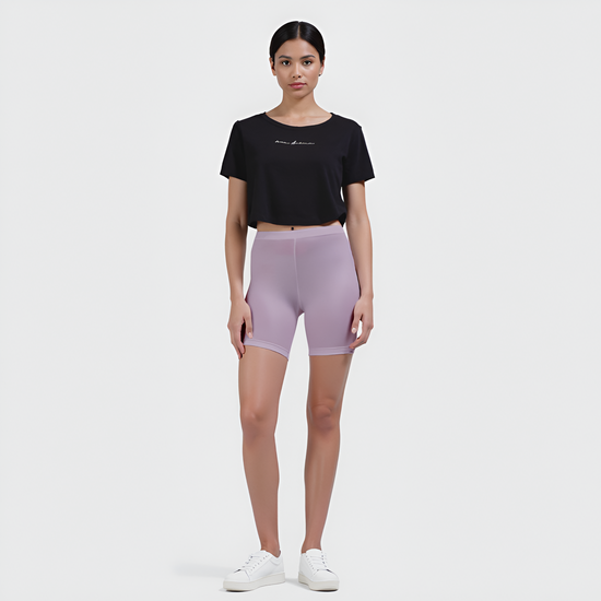 EMI -  High-Rise Livaeco™ Viscose Comfort Shorts – Lavender