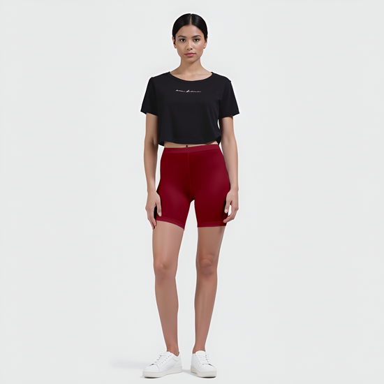 EMI -  High-Rise Livaeco™ Viscose Comfort Shorts – Scarlet