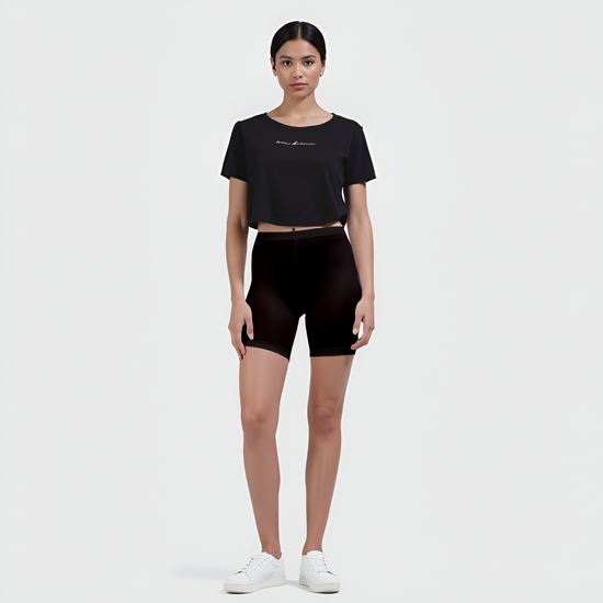 EMI -  High-Rise Livaeco™ Viscose Comfort Shorts – Black
