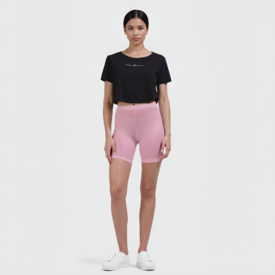EMI -  High-Rise Livaeco™ Viscose Comfort Shorts – Pink