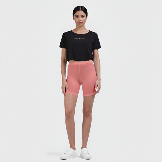 EMI -  High-Rise Livaeco™ Viscose Comfort Shorts – Sugar Coral