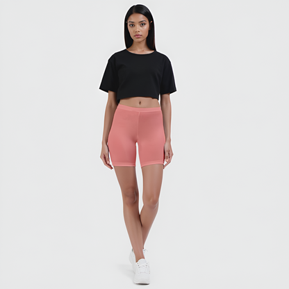 EMI -  High-Rise Livaeco™ Viscose Comfort Shorts – Sugar Coral