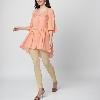 EMI -  Churidar Livaeco™ Viscose Leggings - Beige