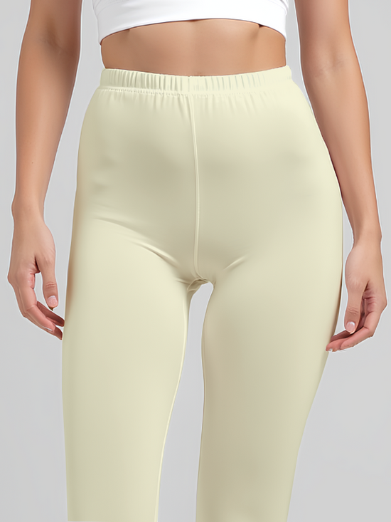 EMI - Ankle Length Livaeco™ Viscose Leggings - Half White