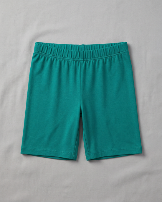 EMI Ultra-Soft Livaeco™ Viscose Shorts for Girls – peacock green