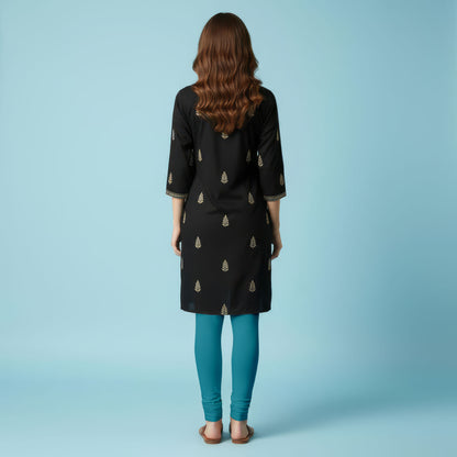 QT -  Churidar Leggings - Teal blue