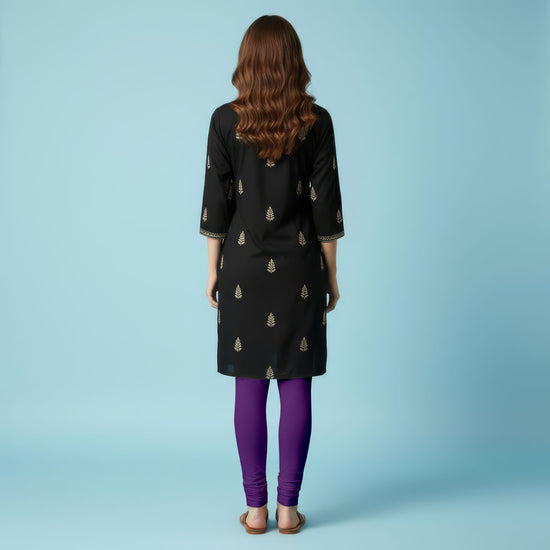 QT -  Churidar Leggings - Purple
