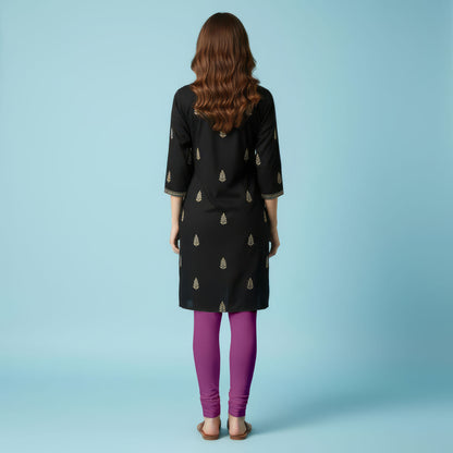 QT -  Churidar Leggings - Plum