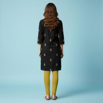 QT -  Churidar Leggings -Mustard