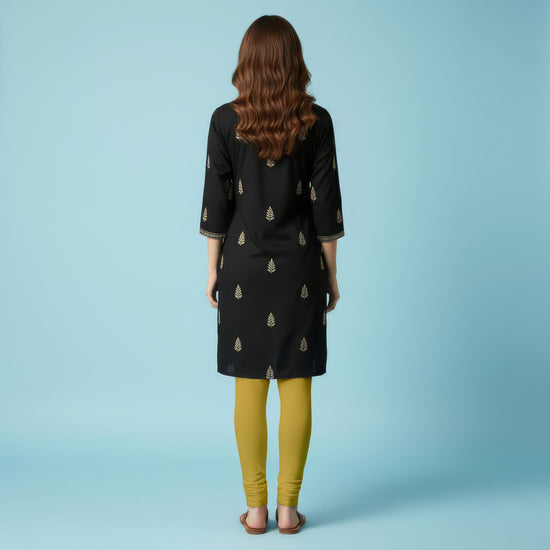 QT -  Churidar Leggings -Mustard