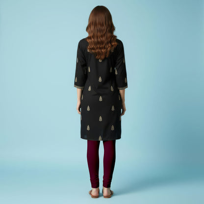 QT -  Churidar Leggings - Dark Maroon
