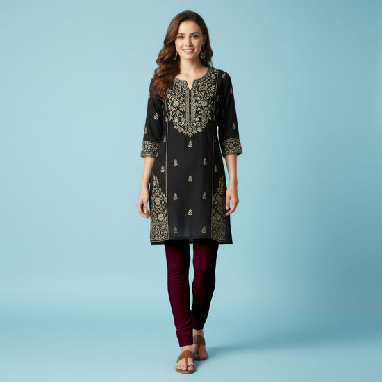 QT -  Churidar Leggings - Dark Maroon