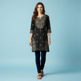 QT -  Churidar Leggings -Navy