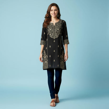 QT -  Churidar Leggings -Navy