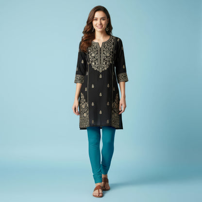 QT -  Churidar Leggings - Teal blue