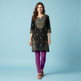 QT -  Churidar Leggings - Plum