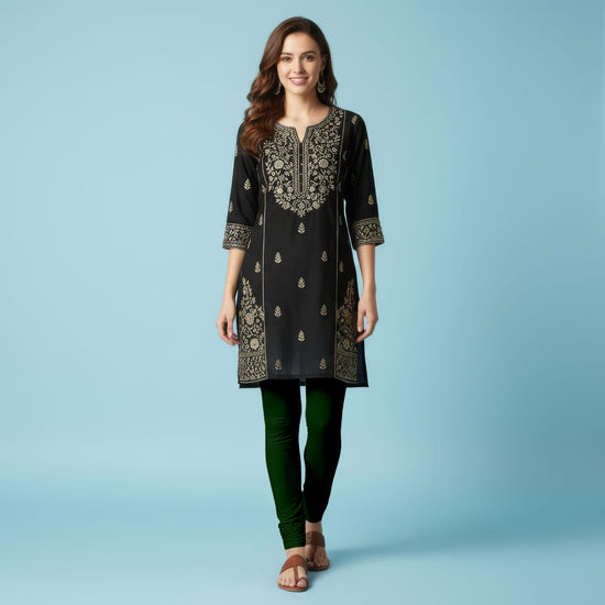 QT -  Churidar Leggings - Forest Green