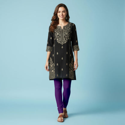 QT -  Churidar Leggings - Purple