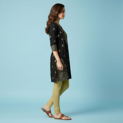 QT -  Churidar Leggings - Biscut