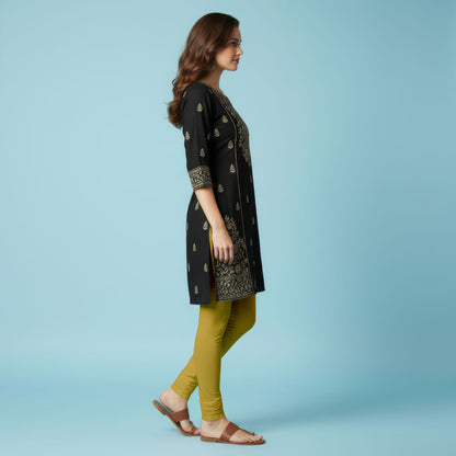 QT -  Churidar Leggings -Mustard