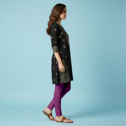 QT -  Churidar Leggings - Plum