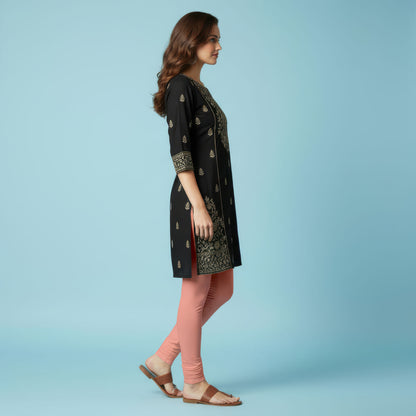 QT -  Churidar Leggings - Coral